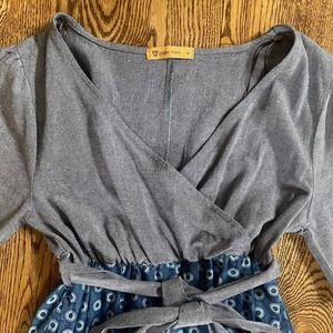 Handmade shweshwe tiered dress